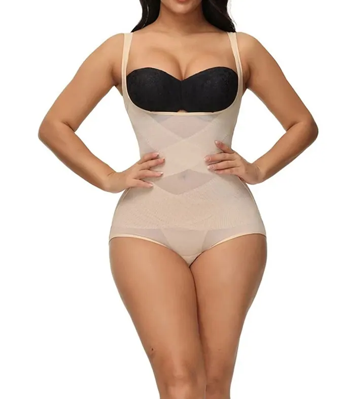 women mesh shaping bodysuit