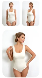 scoop tank thong shaping bodysuit