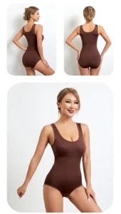 scoop tank thong shaping bodysuit