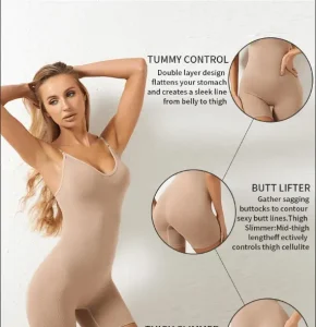 mid thigh shaping bodysuit