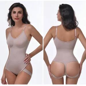 open butt shaping bodysuit