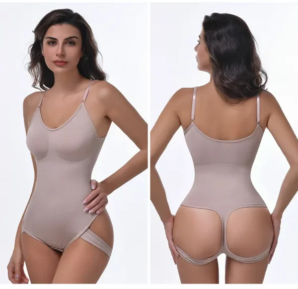 open butt shaping bodysuit